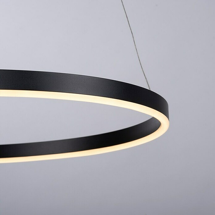 Just Light Led-hanglamp Ritus Zwart (Antraciet, Warm wit) | BAUHAUS