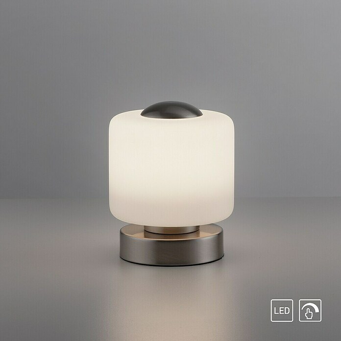 Just Light Led-tafellamp Bota Zilver/Wit 15,5cm (5 W, l x b x h: 12 x 12 x 15 cm, Wit, Warm wit) | BAUHAUS