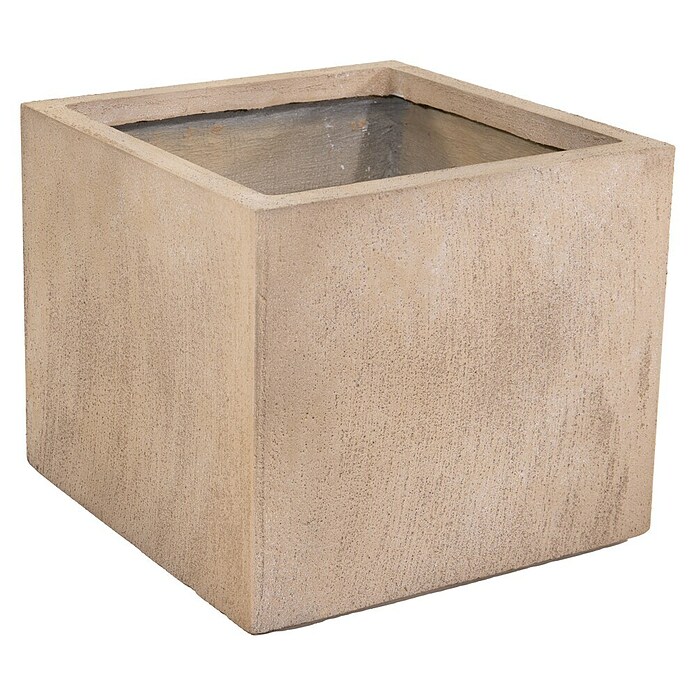 Mega Collections Pflanztopf Texas (L x B x H 34 x 34 x 34 cm, Sand