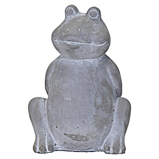 Mega Collections Gartendeko Frosch Easy (Motiv: Frosch Easy, L x B x H: 14,5 x 13 x 19,5 cm, Magnesia)