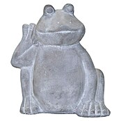 Mega Collections Gartendeko Frosch Listen (Motiv: Frosch Listen, L x B x H: 18,5 x 12 x 19 cm, Magnesia) | BAUHAUS