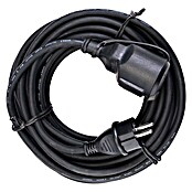 Profi Depot Cable de extensión de goma (25 m, Negro, IP44, H07RN-F3G1,5)