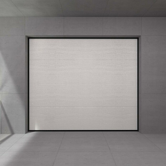 Solid Elements Puerta de garaje con motor Standard Eco (250 x 212,5 cm, Blanco) | BAUHAUS