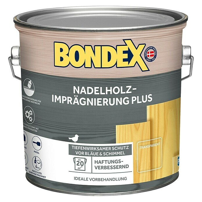 Bondex Imprägnierung Nadelholz-Imprägnierung Plus (Farblos, 2,5 l) | BAUHAUS