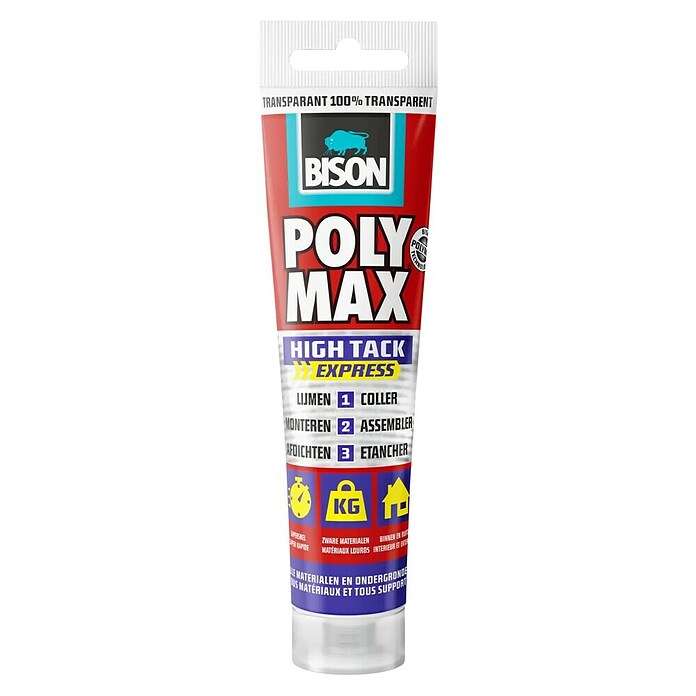 Bison Poly Max Montagelijm High Tack Express (115 g, Tube) | BAUHAUS