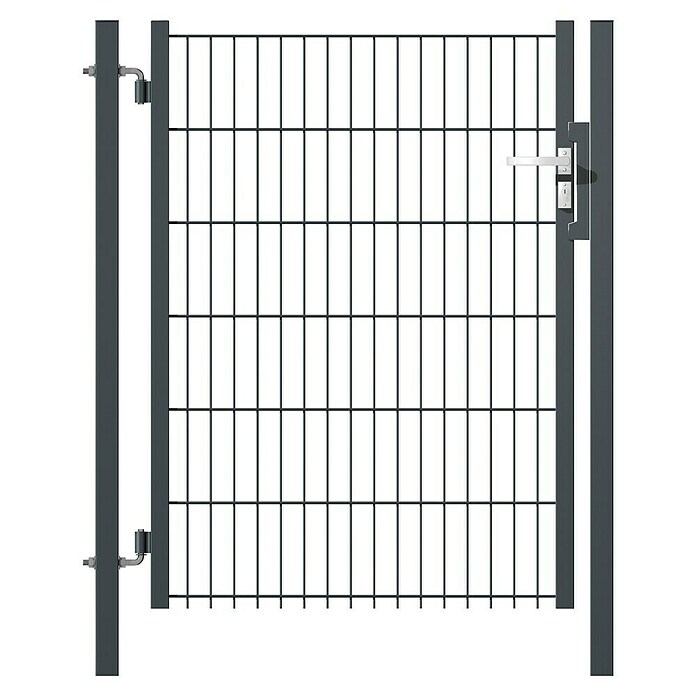 Hadra Zauntor (Anthrazit, 1 x 1 m, Pfostenstärke: 50 x 50 mm)