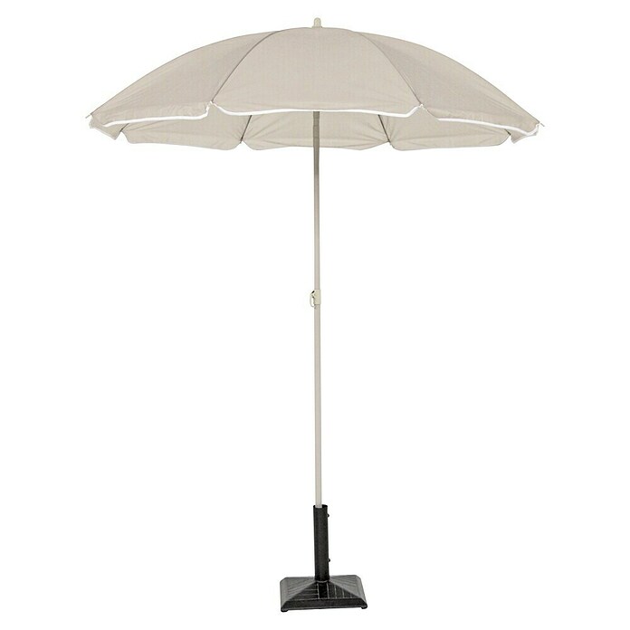 Sunfun Strandparasol (Diameter: 180 cm, Taupe)