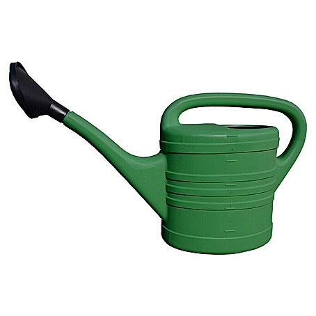 Gießkanne (10 l, Grün, Kunststoff, Abnehmbares Brausemundstück)