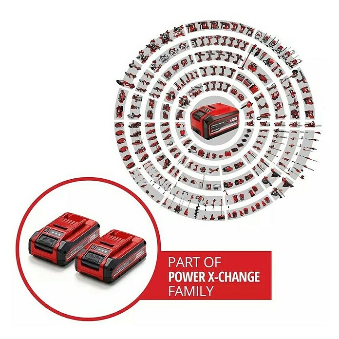 Einhell Power X-Change 18V Akumulatorski set Twinpack  (18 V, 2 bateriji, 3 Ah) | Akumulatorji in polnilniki | Dodatna oprema za stroje | Orodja in stroji | Izdelki | BAUHAUS