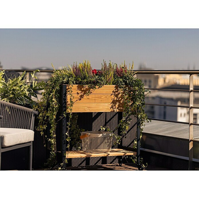 Upyard Huerto Modernbox alto (78 x 36 x 72 cm, Madera, Marrón) | BAUHAUS