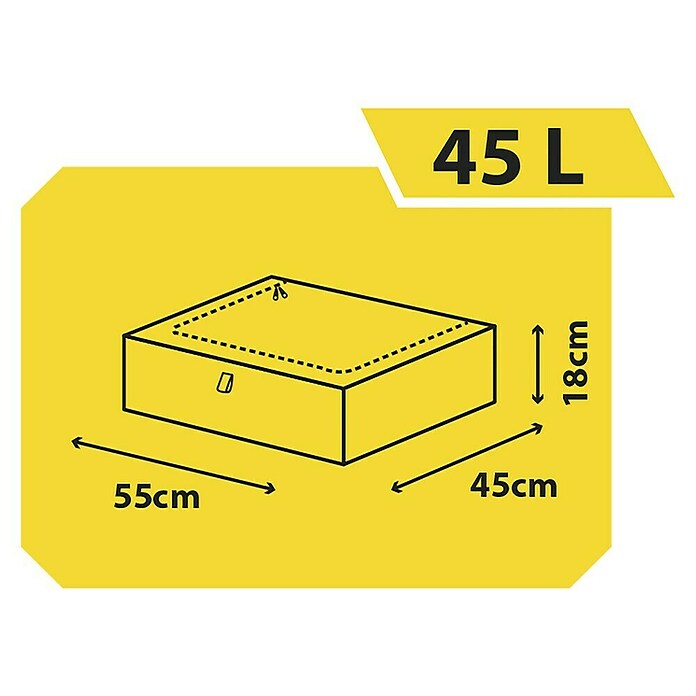 Funda Taurus (45 l, Gris/Amarillo, Polipropileno) | BAUHAUS
