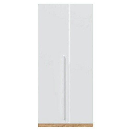 Armario para ropa Noa (L x An x Al: 52 x 90 x 200 cm, Roble Nodi/Blanco Artik, Espesor: 15 mm)