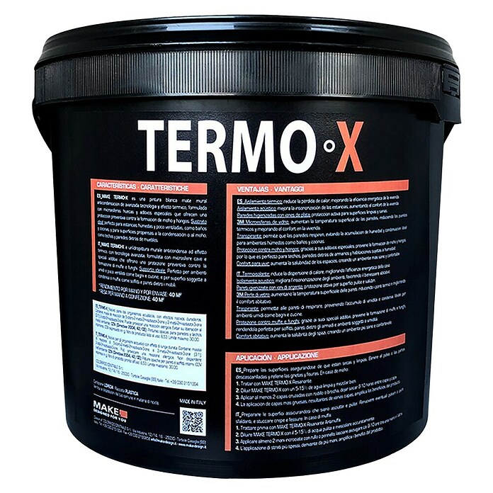 Pintura térmica y anticondensación Termo-X (Blanco, Mate, 10 l, Consumo por m²: 6 l - 8 l) | BAUHAUS