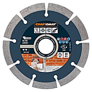 Craftomat Diamant-Trennscheibe Beton Expert (Durchmesser Scheibe: 125 mm, 1 Stk.)