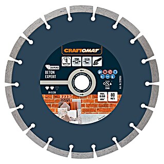 Craftomat Diamant-Trennscheibe Beton Expert (Durchmesser Scheibe: 230 mm, 1 Stk.)