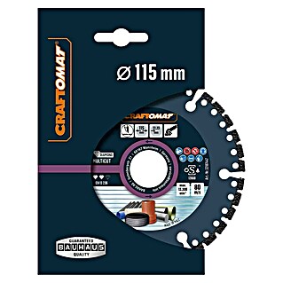 Craftomat Diamant-Trennscheibe Multicut (Durchmesser Scheibe: 115 mm, 1 Stk.)