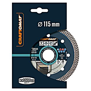 Craftomat Dijamantna rezna ploča Ceramic Premium (Promjer rezne ploče: 115 mm, Provrt: 22,23 mm)