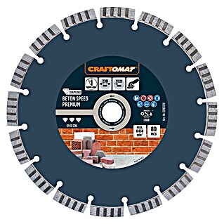 Craftomat Diamant-Trennscheibe Beton Speed Premium (Durchmesser Scheibe: 230 mm, 1 Stk.)