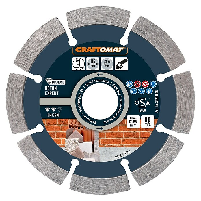 Craftomat Dijamantna rezna ploča  (Promjer rezne ploče: 115 mm, 1 Kom.) | BAUHAUS