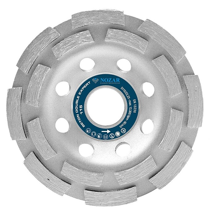 Nozar Diamant-Schleifteller Beton Double Expert (Durchmesser: 115 mm, Max. Arbeitsgeschwindigkeit: 80 m/s) | BAUHAUS