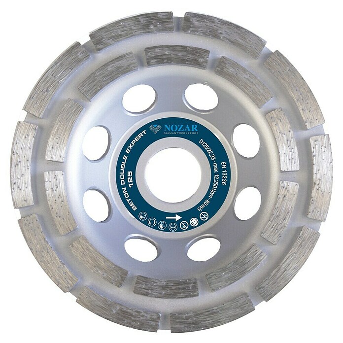 Nozar Diamant-Schleifteller Beton Double Expert (Durchmesser: 125 mm, Max. Arbeitsgeschwindigkeit: 80 m/s) | BAUHAUS