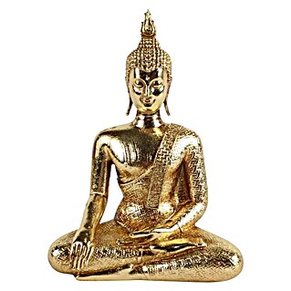 Dekofigur Shinning Buddha (L x B x H: 20 x 7 x 15 cm, Gold)