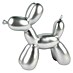 Dekofigur Silberner Ballonhund 