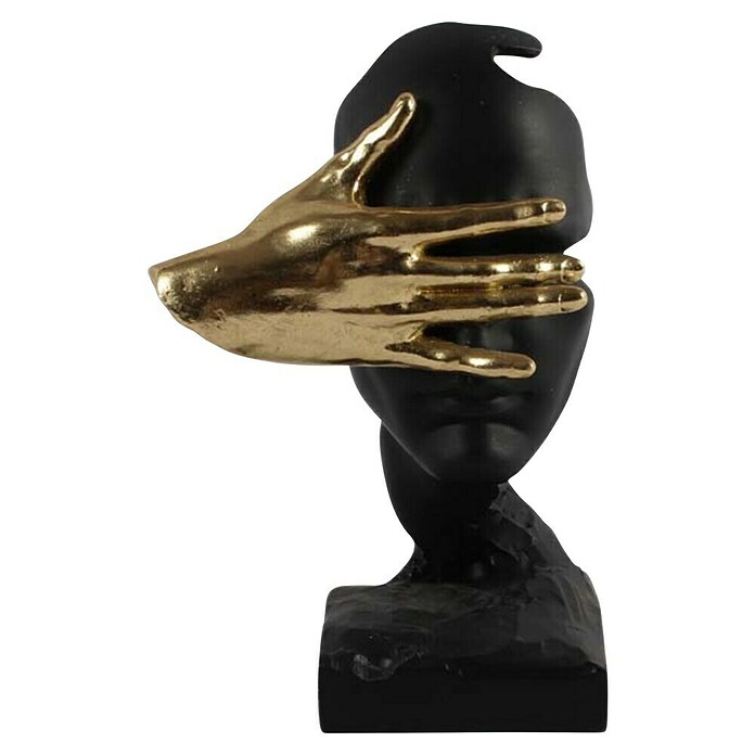 Dekofigur Entführung (L x B x H: 19 x 9 x 12 cm, Schwarz/Gold) | BAUHAUS