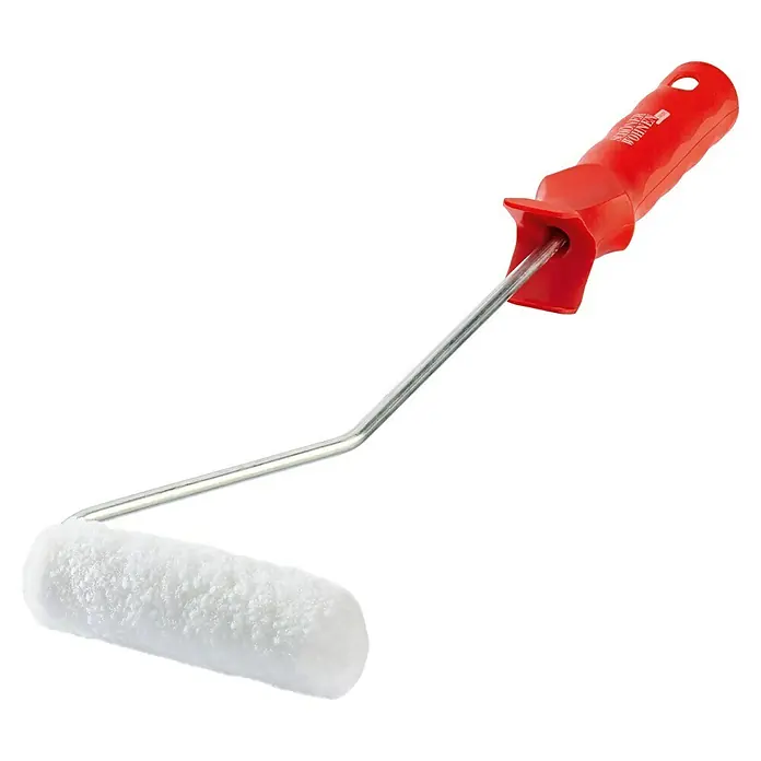 SCHÖNER WOHNEN-Farbe Kurzflorroller - Breite Walze: 10 cm - Farbwalze mit rotem Griff, ideal für präzise Anstriche und Renovierungsarbeiten.