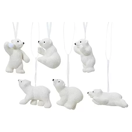 Adornos del árbol de Navidad Oso polar