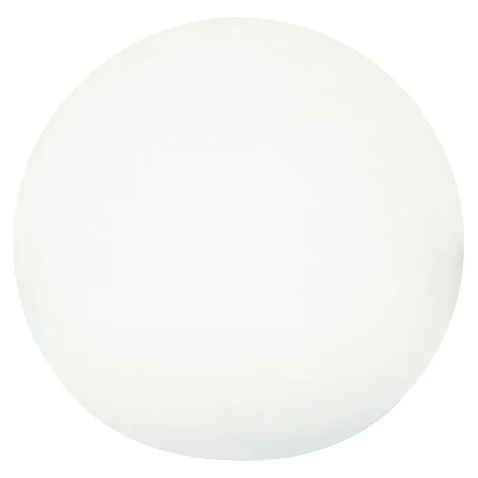 New Garden Design-Außenleuchte Buly 30 - Durchmesser: 30 cm, E27, IP65 - Einfarbiger weißer Kreis auf schwarzem Hintergrund, minimalistisch und schlicht, ideal für vielseitige Designanwendungen.