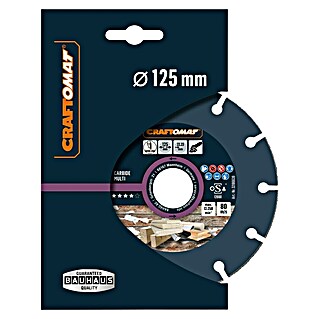 Craftomat Rezni disk Carbide Multi (Tvrdi metal, Promjer rezne ploče: 125 mm)