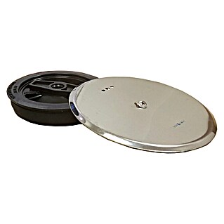 Tecnoagua Tapa de desagüe expansiva para bote sifónico (110 mm, Con aireación, Inox)