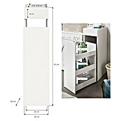 xonox.home Free Midischrank (B x T x H: 29 x 60 x 101 cm, Weiß, Matt) | BAUHAUS