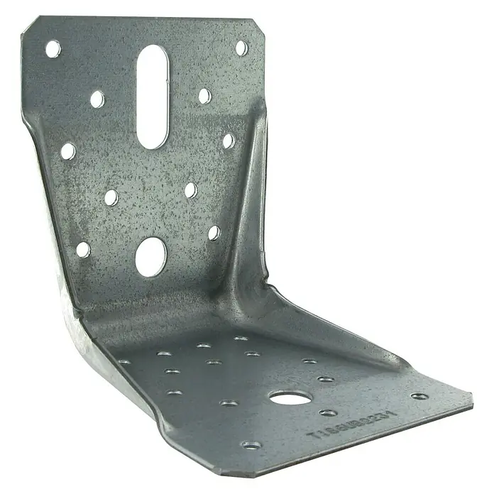 Simpson Strong-Tie Winkelverbinder ABR - 100 x 90 x 100 mm, Gleichschenklig - Metallwinkelverbinder mit zahlreichen Löchern für Schrauben, robust und ideal für Holzkonstruktionen.