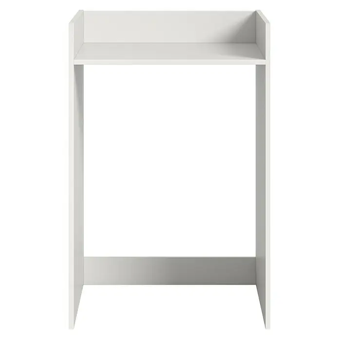 xonox.home Free Waschmaschinenregal - L x B x H: 60 x 60 x 101 cm, Weiß - Schlichtes weißes Regal mit zwei Regalböden. Das Möbelstück ist minimalistisch gestaltet und bietet Stauraum. Ideal für Bad oder Flur.
