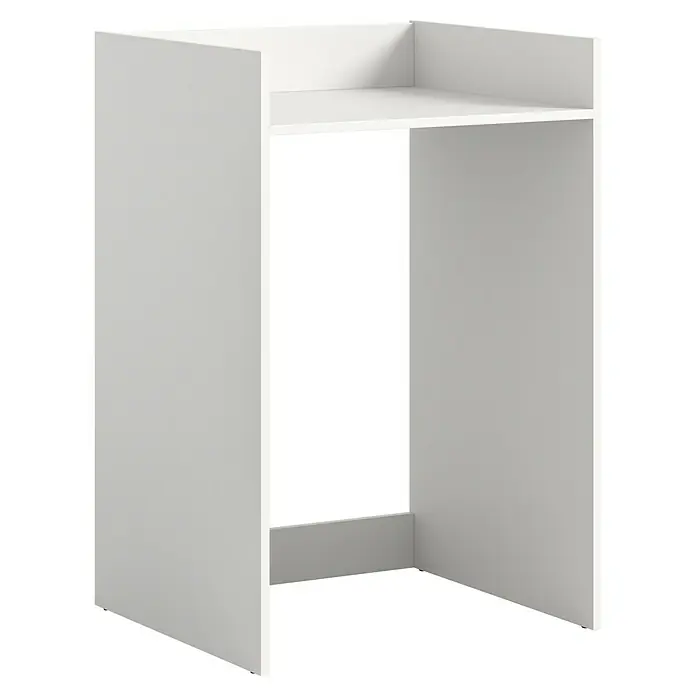 xonox.home Free Waschmaschinenregal - L x B x H: 60 x 60 x 101 cm, Weiß - Weißer Waschtisch mit einer offenen Ablagefläche. Perfekt für jedes Badezimmer, um stilvoll Ordnung zu halten.