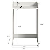 xonox.home Free Waschmaschinenregal (L x B x H: 60 x 60 x 101 cm, Weiß) | BAUHAUS
