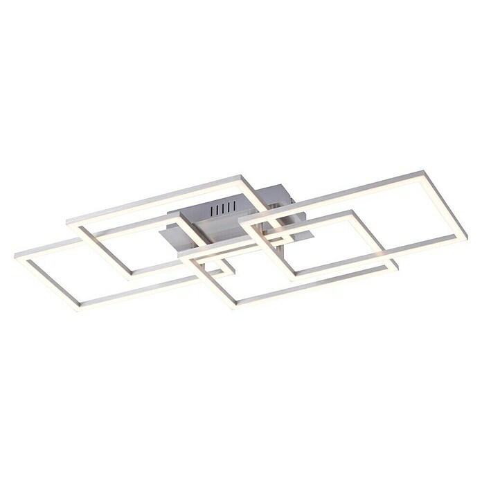 Just Light LED-Deckenleuchte Iven (38 W, L x B x H: 34,5 x 70 x 9,5 cm, Stahl, Warmweiß) | BAUHAUS