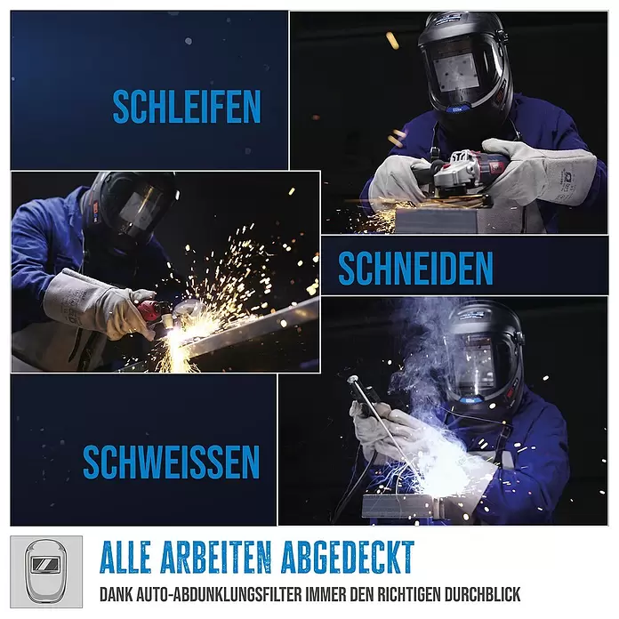 Güde Schweißhelm GSH 180-TC-2Maße Sichtfenster: 100 x 90 mm