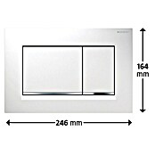 Geberit Placa de accionamiento (Cromo, 2 descargas)