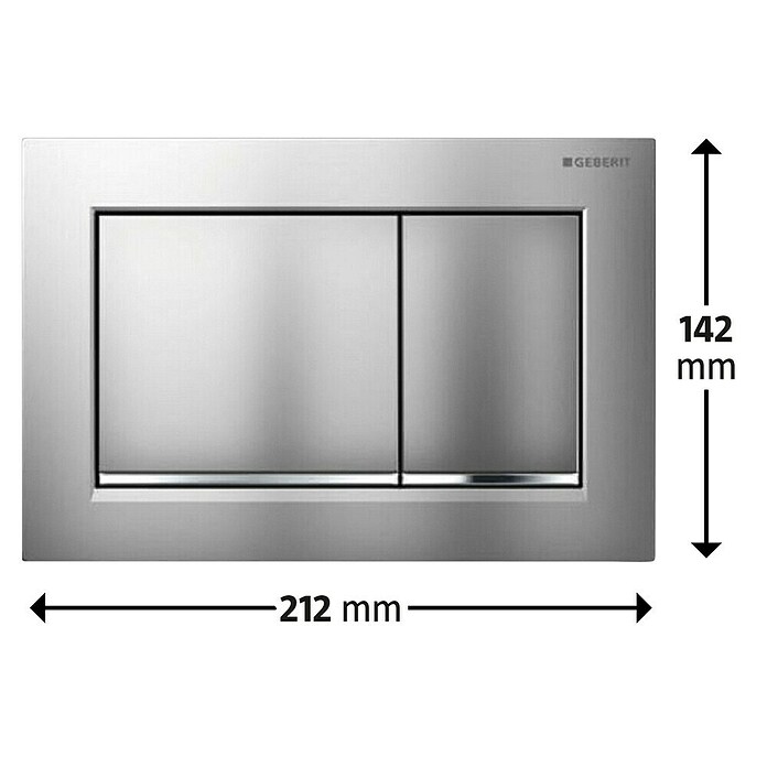 Geberit Placa de accionamiento (Cromado mate, 2 descargas)