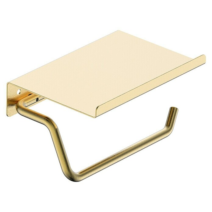 Camargue Carlit Portarrollos papel higiénico (Con tapa, Oro) | BAUHAUS