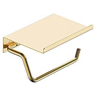Camargue Carlit Portarrollos papel higiénico (Con tapa, Oro)
