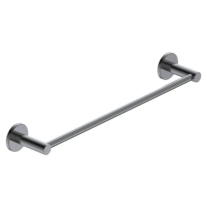 Camargue Carlit Toallero de barra - Ancho: 40 cm, Black gun metal - Barra de toalla de acero inoxidable para el baño. Diseño moderno y fácil de instalar.