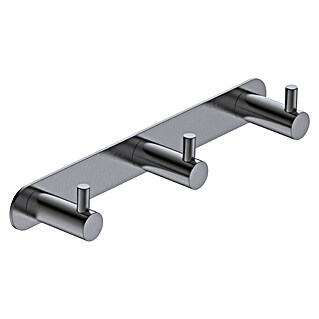Camargue Carlit Colgador de baño (Número de ganchos: 3 ud., Black gun metal)