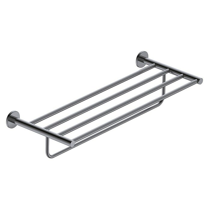Camargue Carlit Toallero con estante (Ancho: 60 cm, Black gun metal) | BAUHAUS