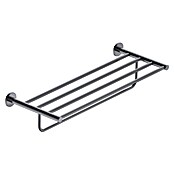Camargue Carlit Toallero con estante (Ancho: 60 cm, Black gun metal) | BAUHAUS