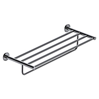 Camargue Carlit Toallero con estante (Ancho: 60 cm, Black gun metal)