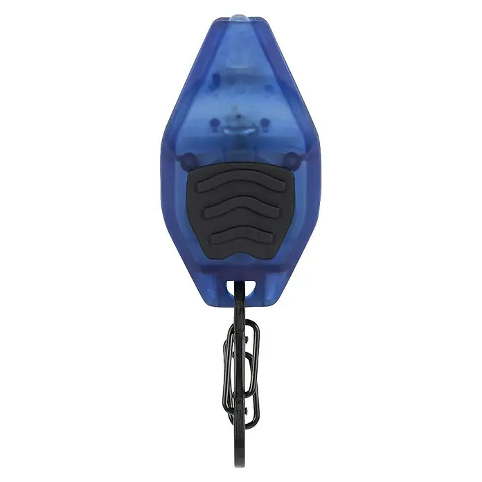 Linterna Nite Ize - LED, 16 lx - Portacredencial retráctil azul con clip para una sujeción segura. Práctico para uso diario y para guardar las llaves de forma segura.